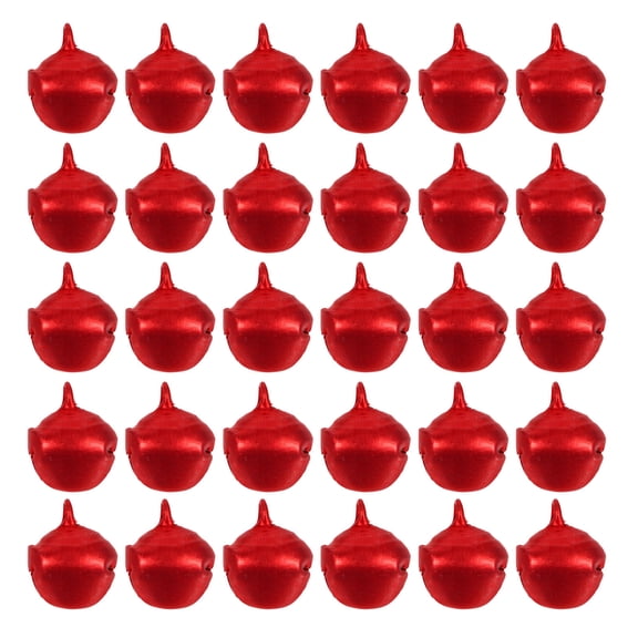 SOPOTUTU 100pcs Tiny Bells Crafts Red Aluminum Craft Bells For Decoration Holiday Ornaments