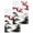 White Black, variant on Chinese Mountain Kitchen Dish Towels for Drying Dishes Set of 2, Landscape Painting Red Plum Flowers Waffle Weave Microfiber Hand Tea Bathroom Towels Quick Dry & Absorbent Towel 15.7x23.6