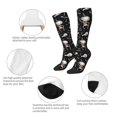 thumbnail image 4 of Picia Women Crew Soft Moisture-wicking Socks cute Skull bone Pattern Design Cotton Socks, One Size fit All, 4 of 9
