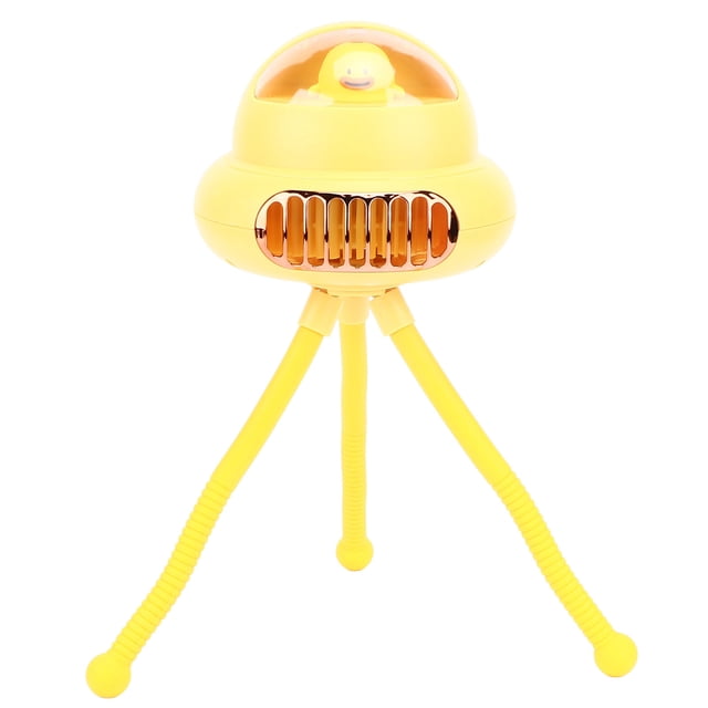 Ventilador portátil 3 velocidades Velocidad del viento ajustable Batería de 4000 mAh Sin aspas Silencioso Pulpo flexible Piernas Cochecito Ventilador para escritorio para ANGGREK Otros