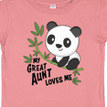 thumbnail image 4 of Inktastic My Great Aunt Loves Me- cute panda Boys or Girls Baby T-Shirt, 4 of 5