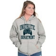 thumbnail image 3 of Unathletic Department Video Game Nerd Unisex Fleece Graphic Zip Up Hoodie Brisco Brands 4X, 3 of 5