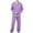 Purple, variant on Nrmvnmi Men Pajama Sets Sleepwear 2024 Soft Cozy Stripe Pajama Sets Collared Neck Long Sleeved Tops And Elastic Wais Pants Pajamas Suits Lightweight Breath Loungewear