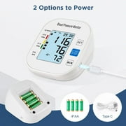 Cowin Blood Pressure Monitor Upper Arm Fit Reno Blood Pressure Cuff 8.7”- 15.7” Monitor Backlight Display HR Detection Digital BP Machine