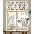thumbnail image 6 of Retro Indian Totem Valances for Windows,Kitchen Valance Rod Pocket Short Curtain,Abstract Ancient Patterns Valance Curtain Window Valances for Bedroom Living Room 42x12in, 6 of 9