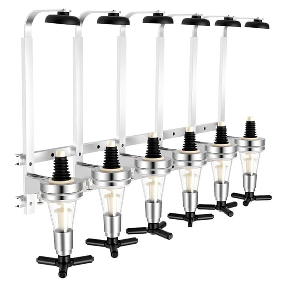 Liquor Dispenser, 6 Bottle Wall Mounted Liquor Dispenser Bar Beer Wine Bottle Beverage Cabinet