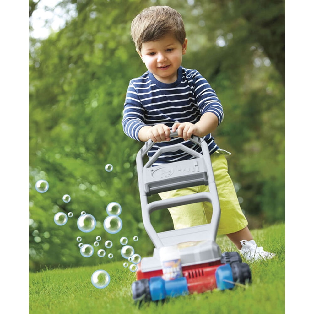 bubble blowing lawn mower fisher price