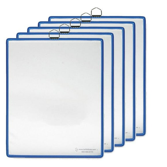 Tarifold PMV5 8 x 11 Po Poche Magnétique&44; Bleu - Pack de 5