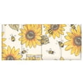 thumbnail image 2 of Sunflowers Honey Bee Acrylic Pencil Pen Holder Cup 4 Compartments Desktop Organiser 7.87"x2.78"x3.54", 2 of 7