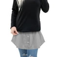 thumbnail image 3 of Luxtrada Shirt Extender for Women Half slip for Leggings Adjustable Fake Layering Top Lower Sweep Skirt Length Plus Size, 3 of 8
