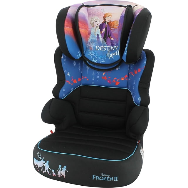 Disney BEFIX Autoasiento Grupo 2/3 (15-36Kg) - Made in France - Reposacabezas ajustable en altura - Frozen