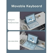 Timoom iPad 10th Generation 2022 10.9 Keyboard Case Cute Round Key Color Keyboard Wireless Detachable BT Keyboard Cover