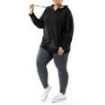 thumbnail image 2 of Athletic Works Women's Plus Lightweight Zip-Up Hoodie Jacket, Size 1X-5X, 2 of 9