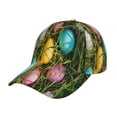 thumbnail image 1 of Fotbe colorful Easter eggs Gorro Clásico de Béisbol, Gorra Ajustable con Broche Snapback, Gorro de Exterior de Algodón Suave, 1 of 6