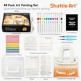 thumbnail image 2 of Shuttle Art 44 Pcs Magic Form Texture Painting Kit, Including 28 Pcs Foam Texture Paper, 12 Colors Brush Tip Acrylic Paint Markers, Magical 3D Effect Texture Painting Kit, 2 of 7