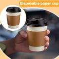 thumbnail image 2 of 50 Pack 16oz Disposable Paper Coffee Cups with Lids and Sleeves, Insulated Hot Drink Cups for Travel, Picnic, BBQ and Events, Heavy Duty Quality, 2 of 6