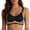 Black, variant on BraSuper Froncé Doux Et Confortable Sans Armatures Push Up Bralette for Women Wireless Sport Supportive Front-Closure Bustier Lightweight Underwear Green XL