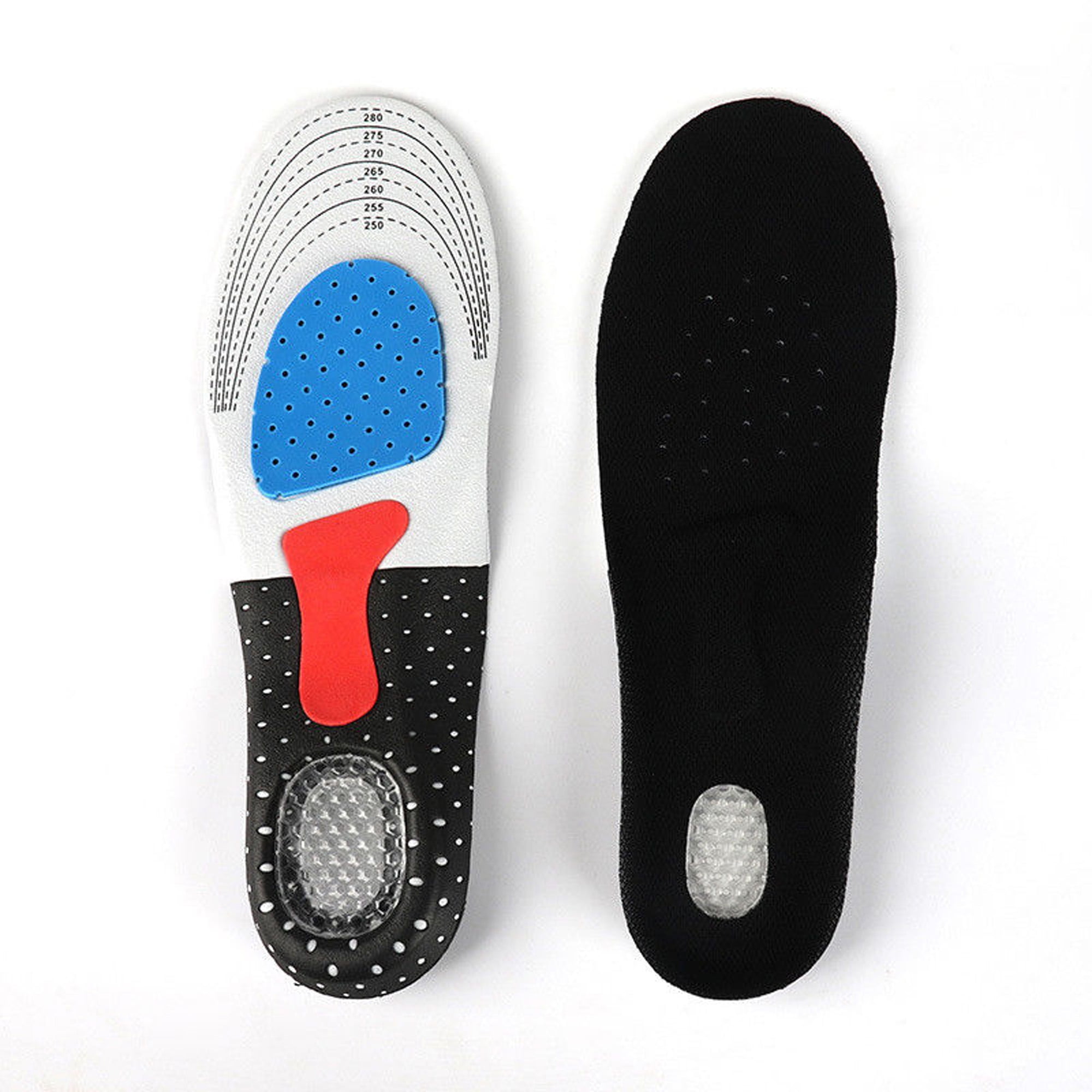 Men Gel Orthotic Sports Running Insoles Insert Shoe Pad Arch Support Cushion #@ 