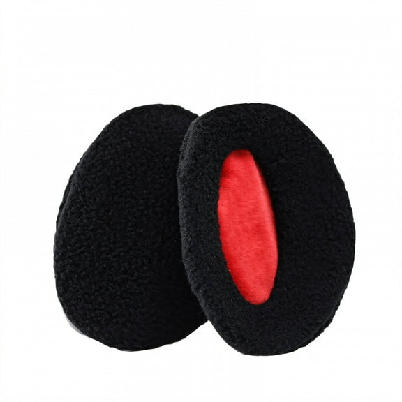 TELOLY Ear Muffs,Thermal Locking Fabric Earmuffs for Women Winter,Cold Weather Suitability Ear Muffs,Black,M
