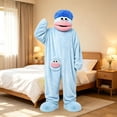 thumbnail image 5 of HaCpiu Big Mouth Monster Onesie Fun with Shoes, Mini Froggie Pajamas Funny Goofy Onesies Character Jumpsuit, Cozy Hooded Fleece Sleepwear Loungewear Theme Party Holiday Halloween Outfit, 5 of 15