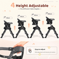 thumbnail image 4 of Ktaxon 6-in-1 Convertible Baby High Chair, Foldable Space Saver Highchair with Kitchen Standing Tower, Booster Seat for Toddlers 6M-5Y, Dark Grey, 4 of 9