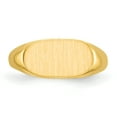 thumbnail image 4 of Finest Gold 14K Yellow Gold 7 x 13 mm Closed Back Signet Ring - Size 5, 4 of 5