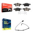 thumbnail image 1 of Positive Plus Rear Semi-Metallic Disc Brake Pads and Wear Sensors Kit for Car Jaguar XJ From VIN #V90866 KPW-101062, 1 of 8