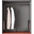 thumbnail image 1 of Tringle de Garde-Robe à Tirer vers le Bas pour Suspendre des Vêtements, Tringle d'Armoire à Fermeture en Douceur à Levage Rétractable pour l'Intérieur Largeur d'Armoire 26 Pouces-35 Pouces, Capacité de Poids 33 lb Organisateur de Cintres en Alliage d'Aluminium Monté sur le Côté, 1 of 8
