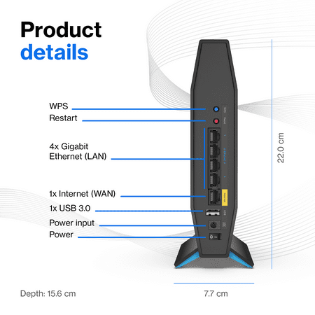 Linksys - Dual-Band AX1800 WiFi 6 Router