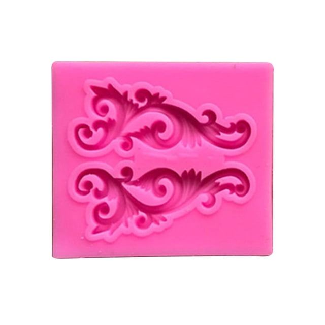 Ounissouiy Gran oferta, molde de silicona con borde en relieve Vintage para pastel artesanal de azúcar DIY, molde para Fondant, herramientas de Herramientas y accesorios para hornear 4#