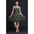thumbnail image 3 of Bimba Robe de Cocktail au-Dessus du Genou Smockée pour Femmes Robe d'Été Fluide-Large, 3 of 5