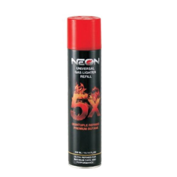 Neon 5X Butane Lighter Gas Fuel, 3 Canisters, 300 mL 10.14 oZ Liquid Fluid  Cartridge