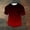 Red, variant on Zylanna Men's T-Shirts Tee, Crew Neck Gradient Color Summer Short Sleeve Fashion Tops for Mens Black