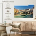 thumbnail image 5 of Elephant Stock Gondola And Rialto Bridge Wall Art - Horizontal Canvas Wall Art - Living Room Wall Decor - Architecture Canvas - Teal And Orange Decor - 48" x 32", 5 of 8