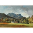 thumbnail image 3 of Friedrich Zeller 14x11 Black Modern Framed Museum Art Print Titled - View of the Sandling from Altaussee, 3 of 5