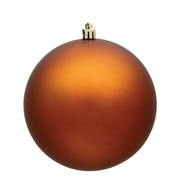 Vickerman N591588DMV Boule d'Ornement de Noël en Cuivre Mat UV de 6 Po - 4 par Sac