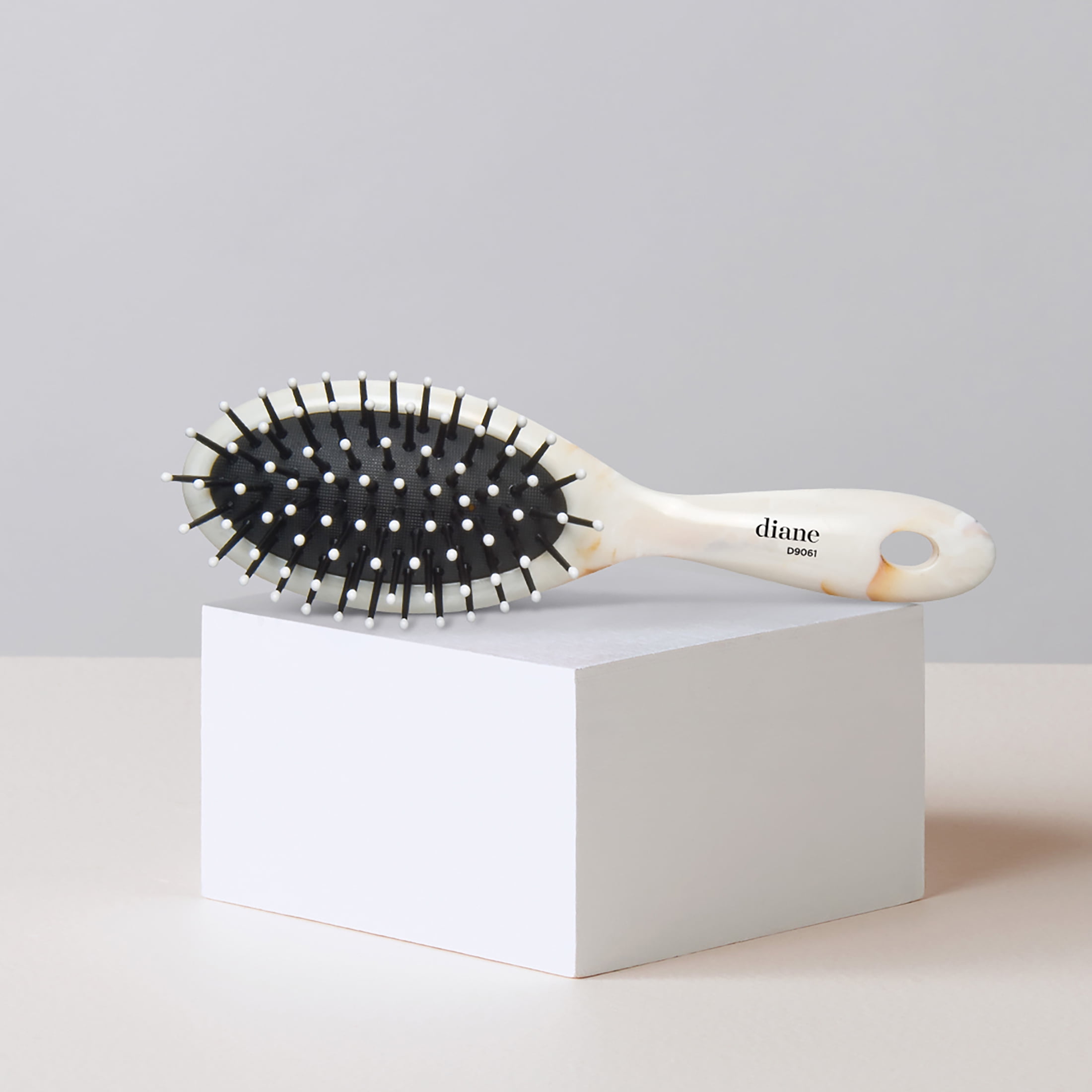 Diane Mini Travel Oval Paddle Brush for Styling and Detangling All Hair Types