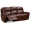 thumbnail image 2 of Luxe Leather Power Recliner Chair with Adjustable Headrest/USB Ports in Brown, 2 of 4