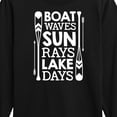 thumbnail image 3 of Instant Message - Lake Days Quote - Toddler & Youth Long Sleeve Graphic T-Shirt, 3 of 6
