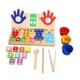 thumbnail image 2 of Xuanheng Jouets Éducatifs d'Addition et de Soustraction de Mathématiques Doigts Jouets Interactifs Parent-Enfant Compétences Motrices Fines pour Enfants pour les Préscolaires Style B, 2 of 7