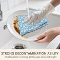 thumbnail image 5 of 2 Pcs Funny Kitchen Towels,Light Blue Daisy Flower Pattern Microfiber Dish Towels,Kitchen Tea Towels,Kitchen Towel Set (18" X 26"), 5 of 7