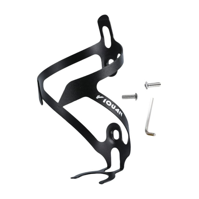 Soporte para botella de agua para bicicleta, herramienta de montaje con tornillos para montar en bicicleta deportiva de carretera Negro