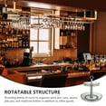 thumbnail image 5 of Grey Rotatable Storage Rack with 2 Tiers for Spice Jars Cosmetics and Kitchen Seasonings, 5 of 6
