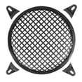 thumbnail image 1 of Unique Bargains Housse de Haut-Parleur Audio de Voiture Noire 8 Pouces en Métal avec 4 Clips, 1 of 6