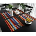 thumbnail image 4 of Colorful Mexican Stripes Placemat Wedding Party Dining Decor Linen Table Mat Kitchen Accessories Table Napkin, 4 of 5