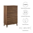 thumbnail image 6 of Dresser Drawer Chest, Walnut, Wood, Mid Century Bedroom Living, Modern Contemporary HB35517, 6 of 7