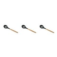 thumbnail image 3 of relayinert Kitchenware Wooden Handle Silicone Shovel Spoon Colander Brush Spatula Tool Missed 3Set, 3 of 6