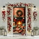 thumbnail image 5 of Linnome Santa Claus Pattern Christmas Door Cover 35x71 Inches, Festive Holiday Door Decoration for Home and Parties, 5 of 6
