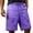 Purple, variant on TEAJOPSUU Men's Cargo Shorts Drawstring Waist Cargo Shorts with Multi-Pocket Design Quick Dry and Sweat-Wicking Features Beige