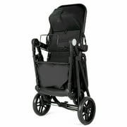Costway Foldable Baby Stroller 2 in 1 Newborn Infant Travel Buggy Pushchair 22 lbs Black